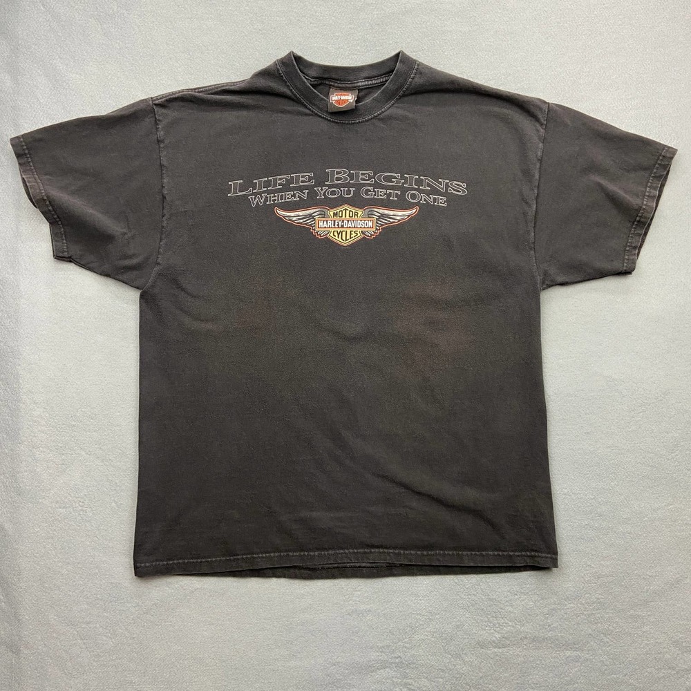 Harley Davidson Mens XL Thiel's Wheels Upper Sandusky Ohio T-Shirt